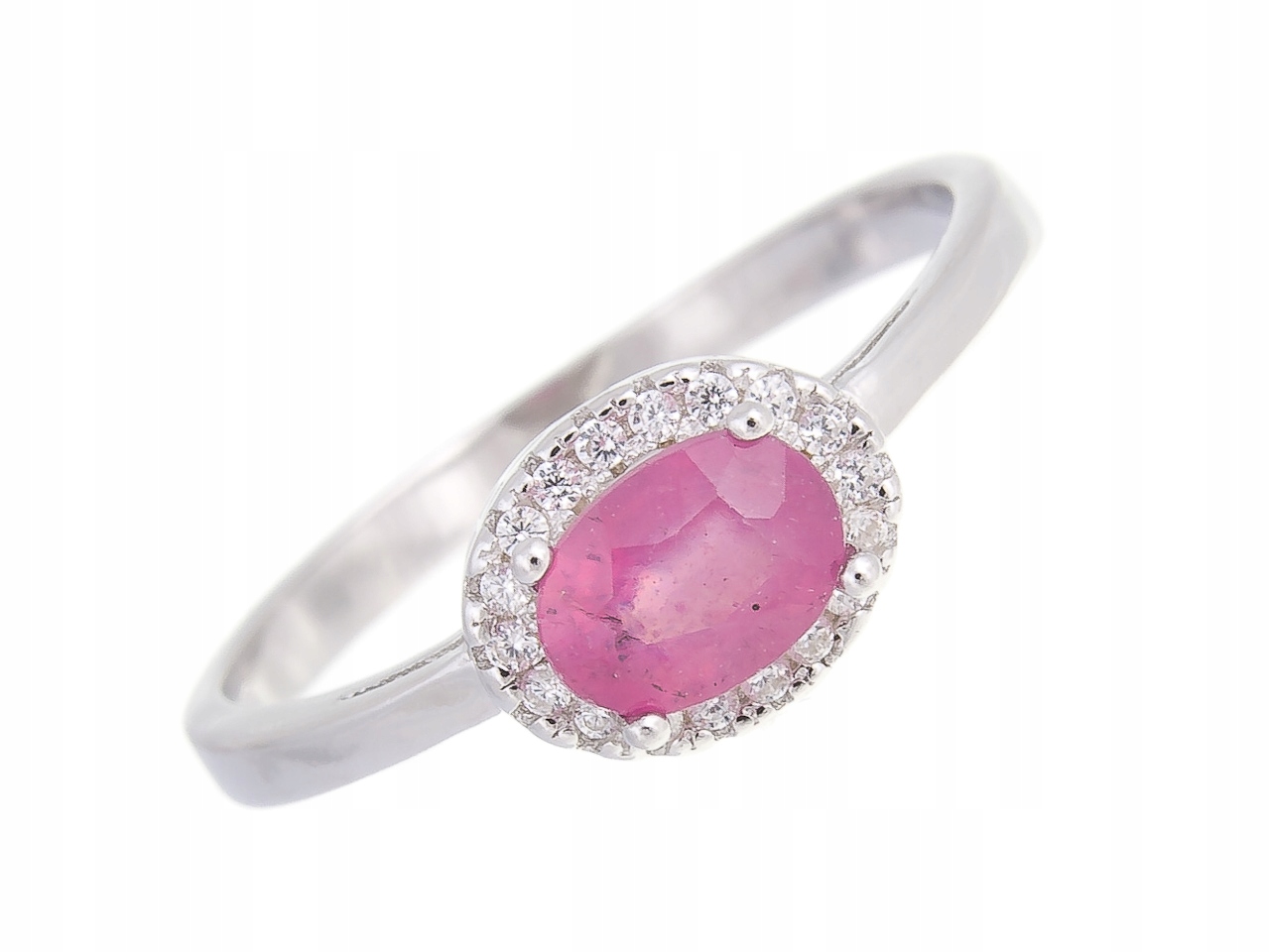 Stříbrný Prstýnek Vel 27 Rubín Přírodní