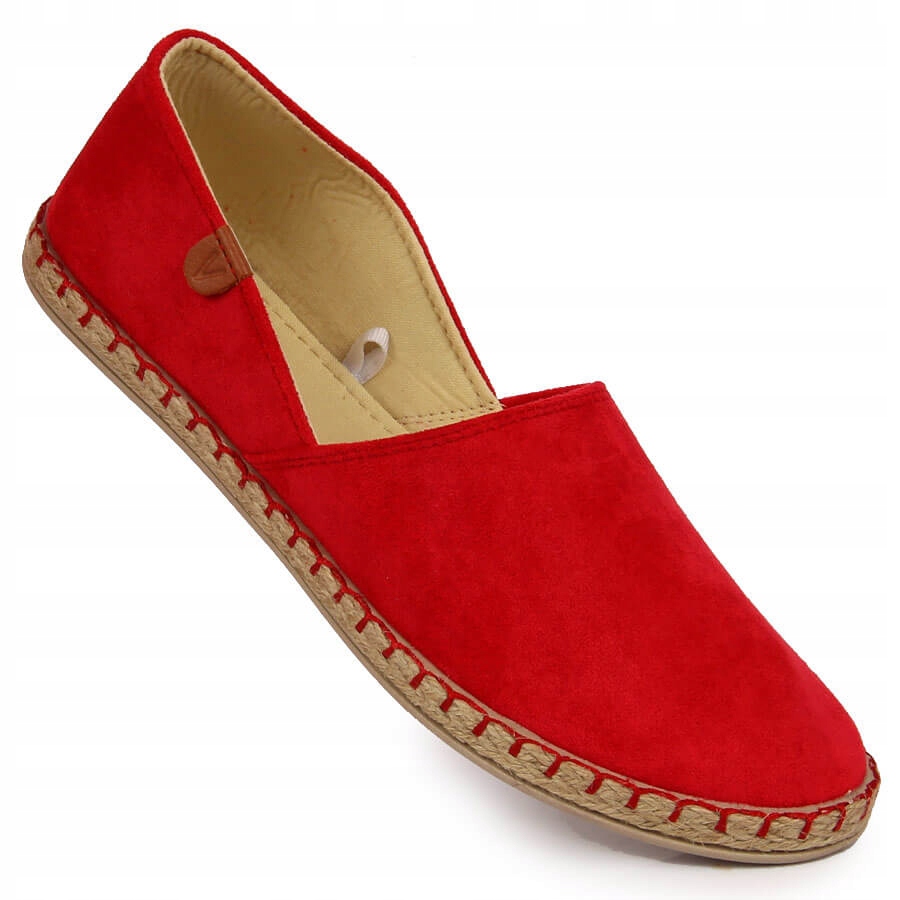 

Espadryle damskie z wycięciem czerwone Vinceza 38