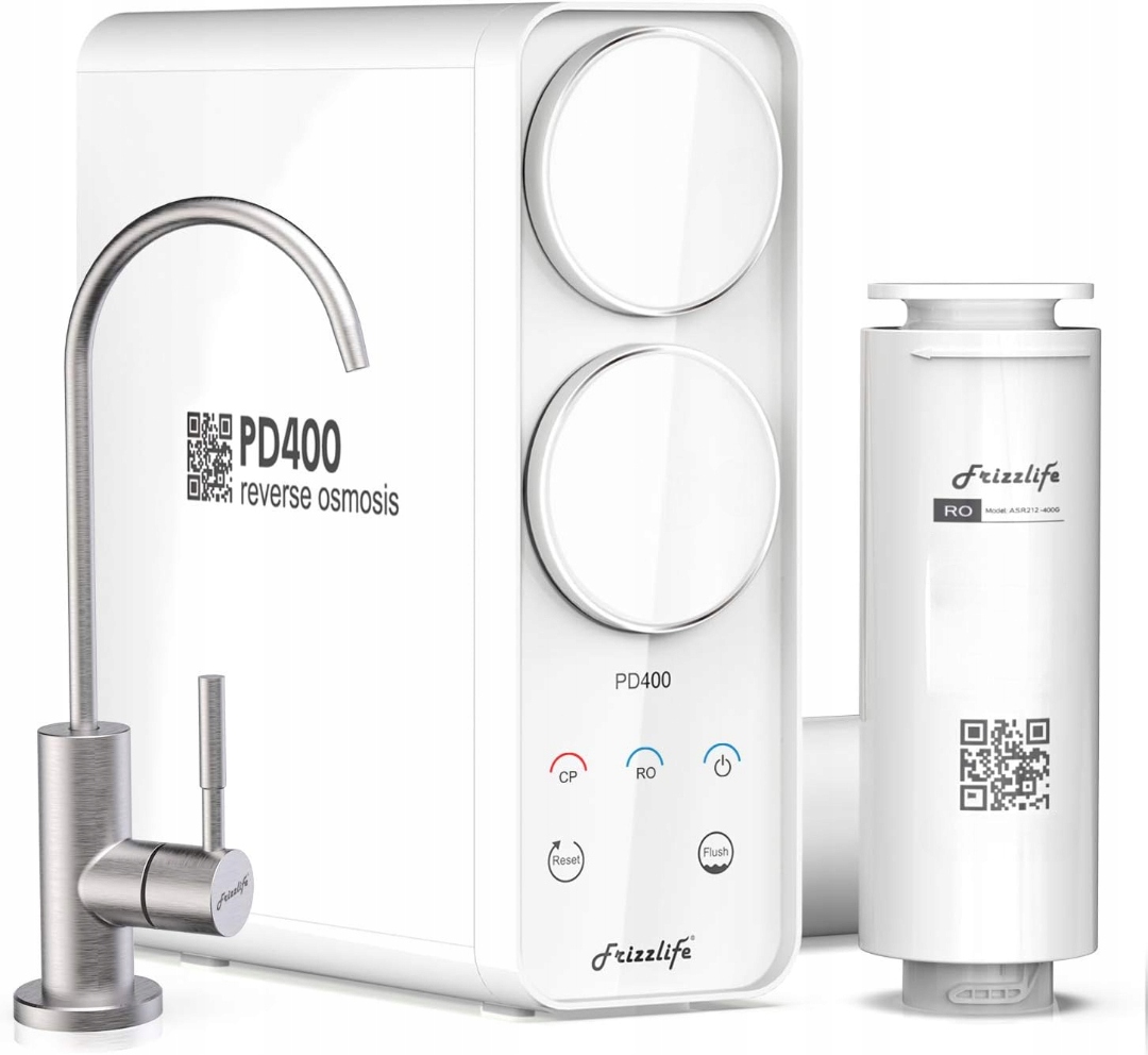 Systém Filtrace Vody Difuzér Reverzní Osmózy Frizzlife PD400 Kompaktní
