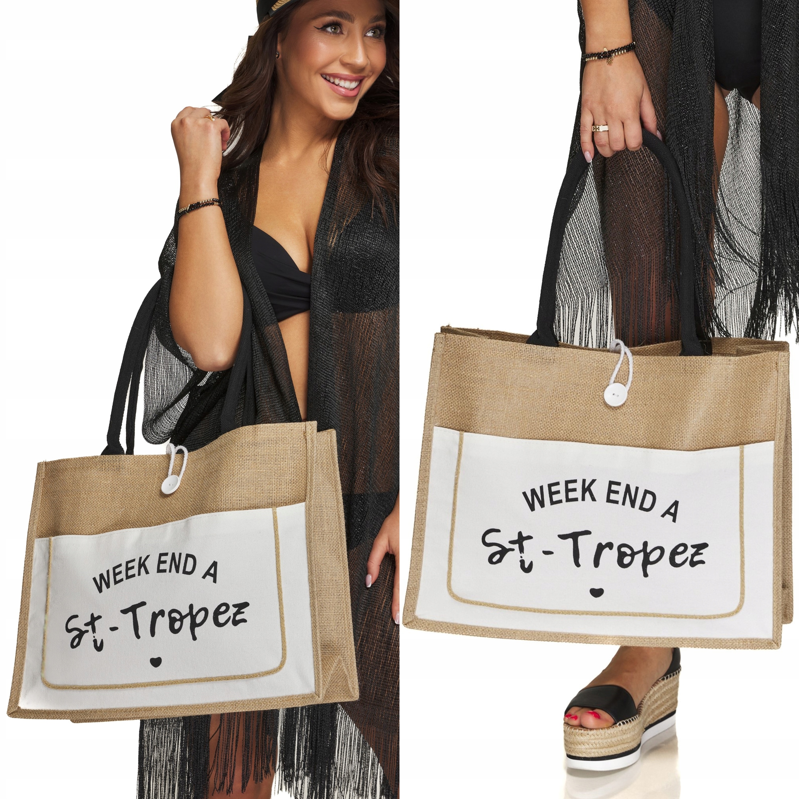 TORBA TOREBKA SHOPPER SHOPERKA PLAŻOWA NA ZAKUPY