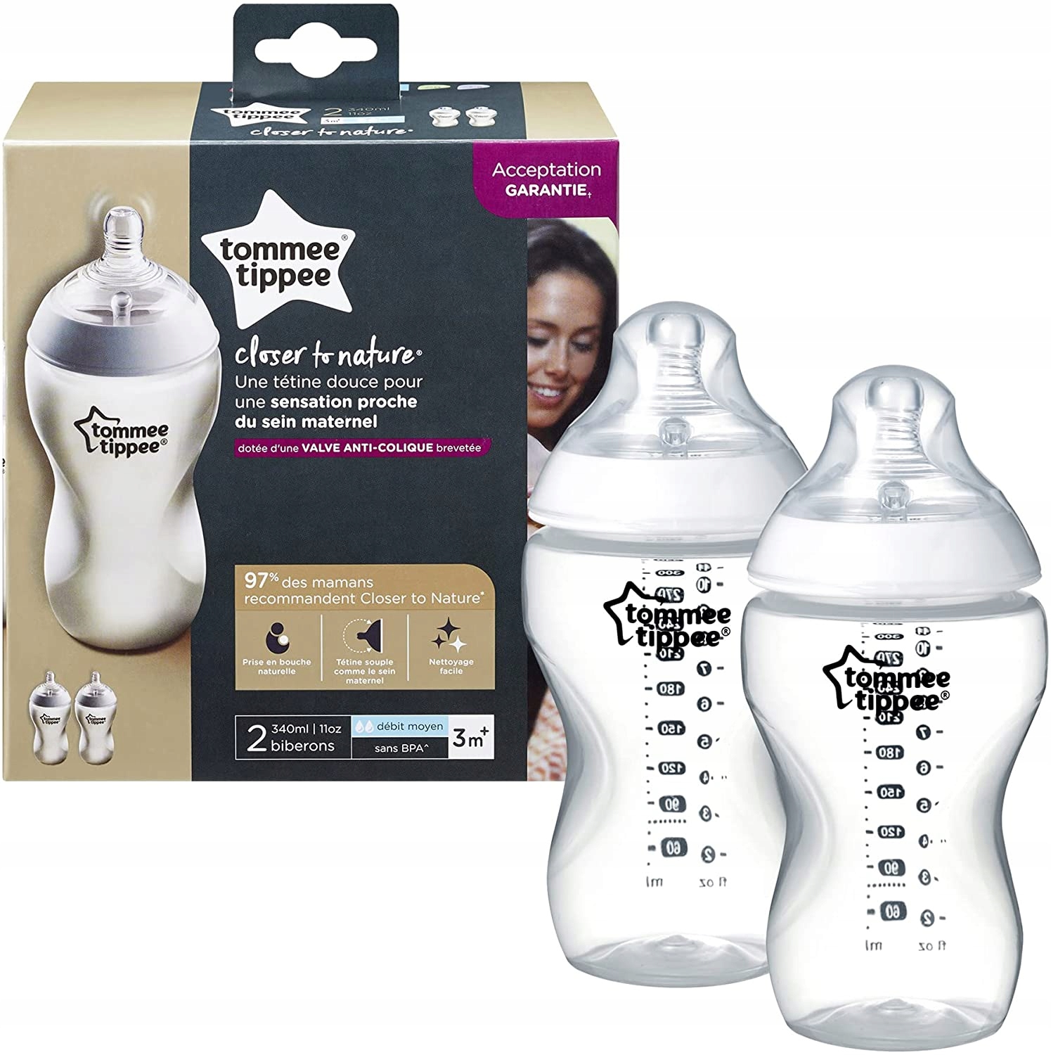 Tommee Tippee Butelki 340 ml 2 sztuki