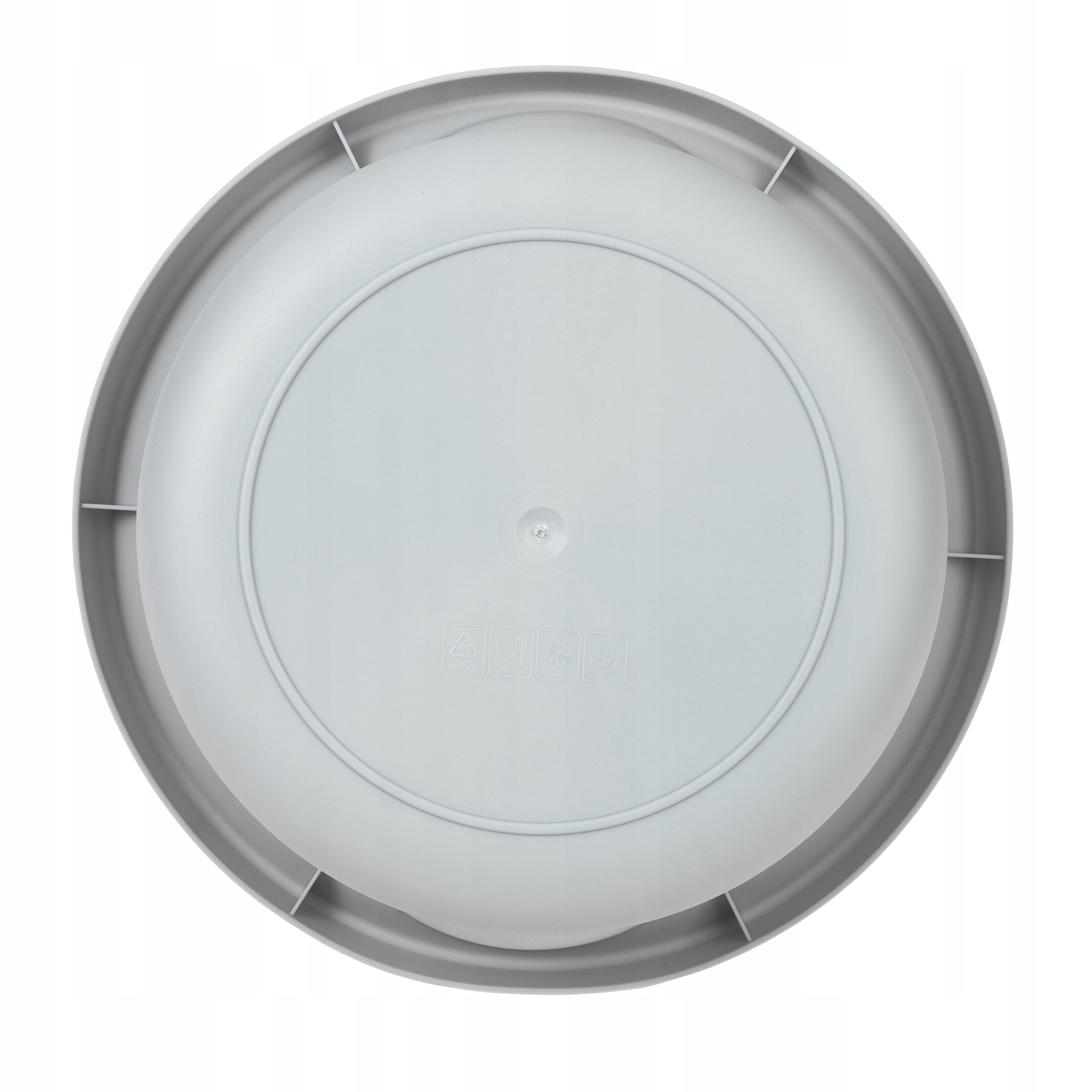 MISKA PLASTIKOWA 4L MIEDNICA OKRĄGŁA SZARA Kolor odcienie szarości