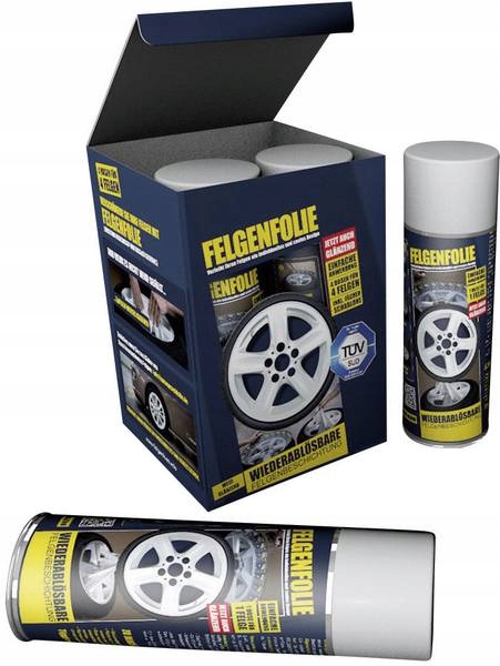 FOLIA W SPRAYU DO FELG BIALA PLYNNA GUMA 1 6L