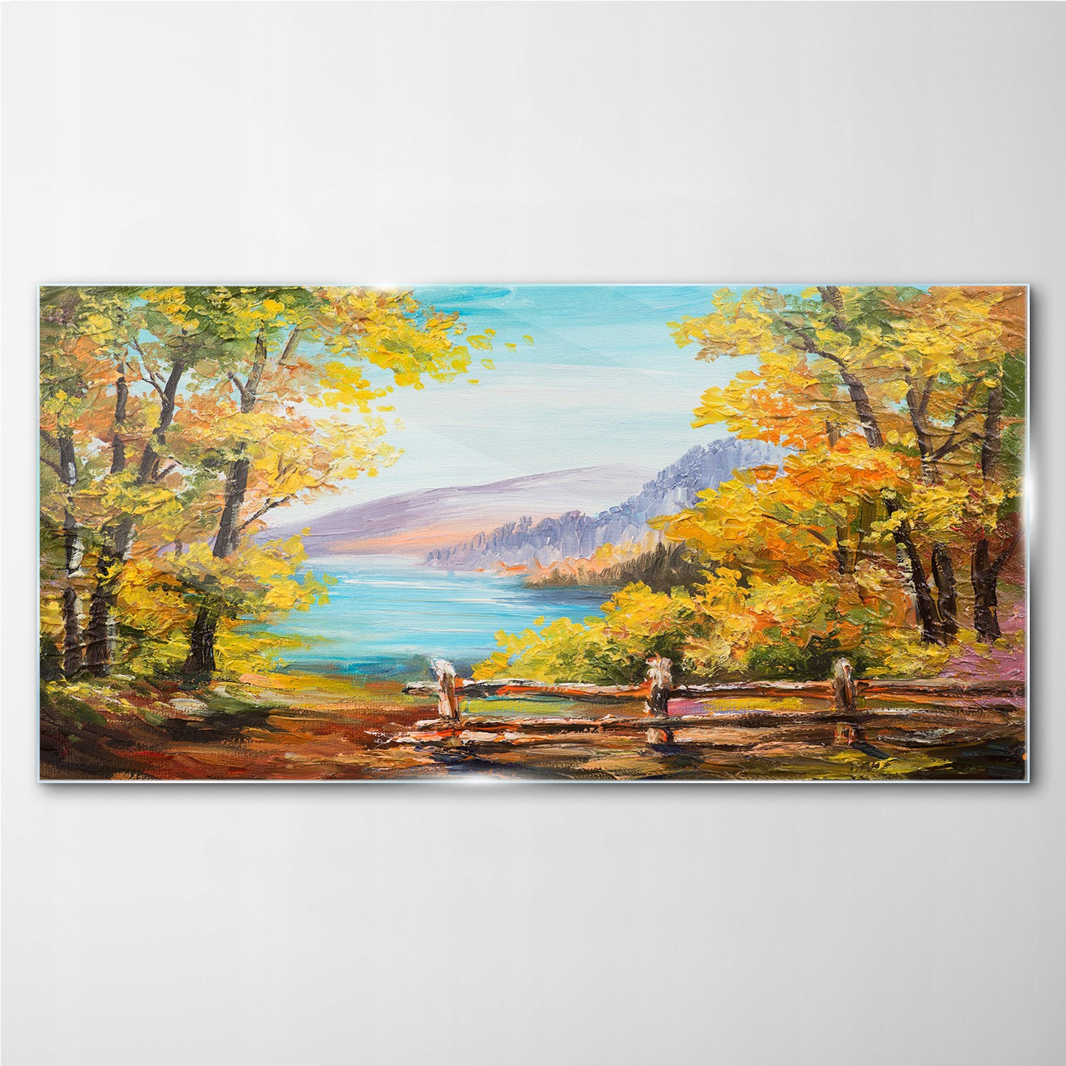 

Obraz na ścianę szklany Las morze krajobraz 140x70