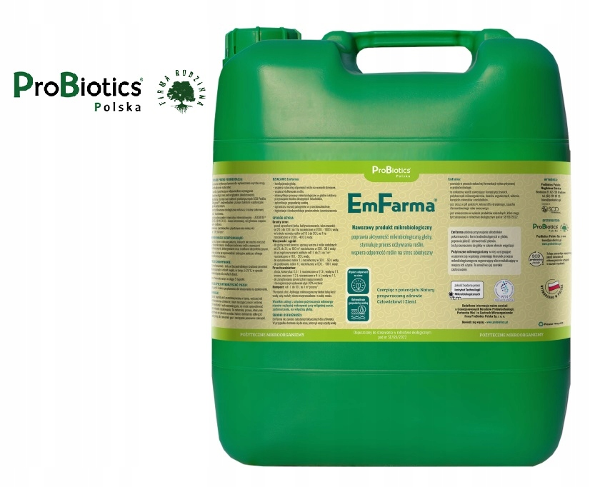 Emfarma 20L Mikrobiologiczny preparat do nawożenia roślin em farma