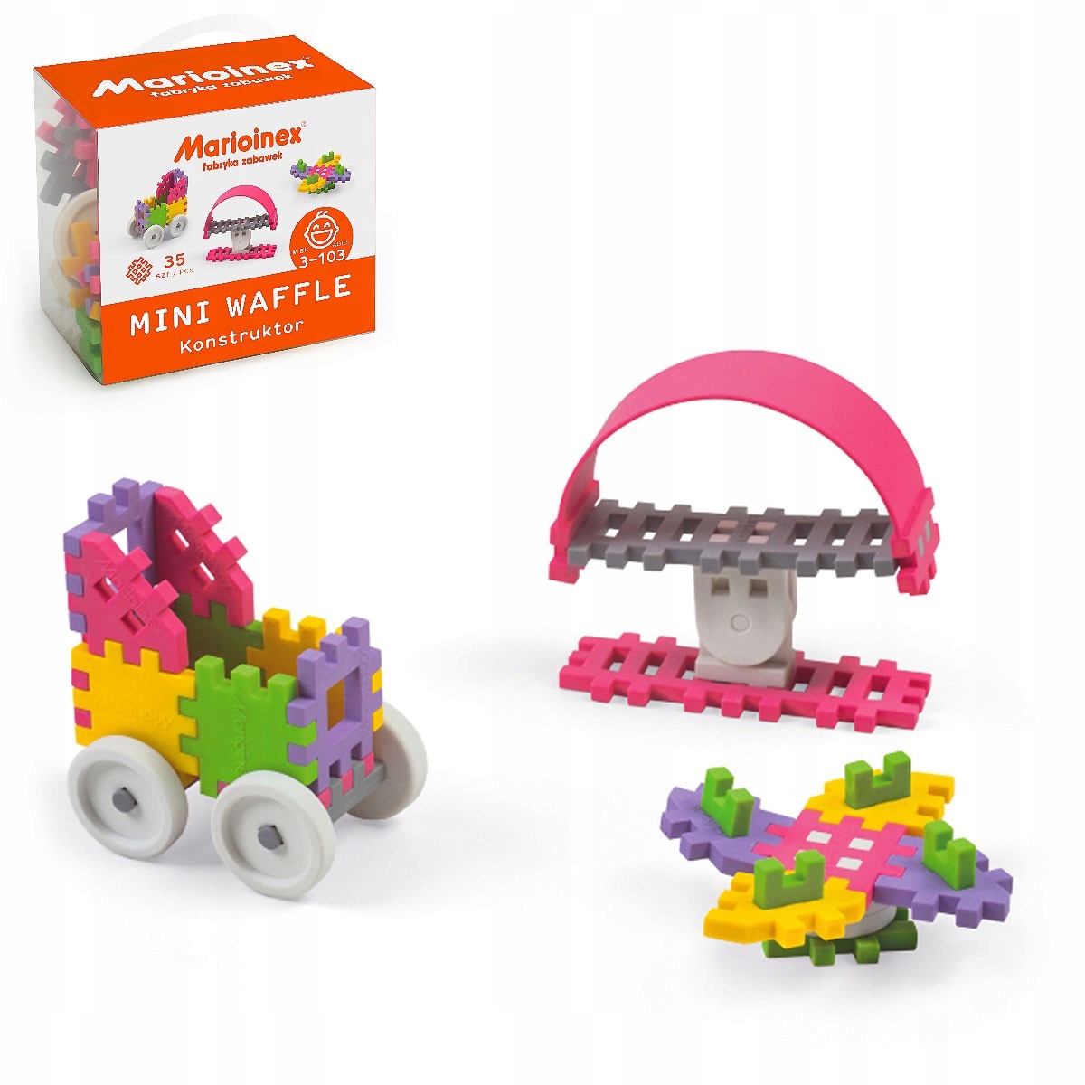 

902790 Marioinex Mini Waffle Klocki Dziewczynka 35