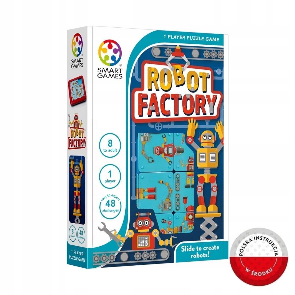 Zabawa Dla Dziecka Planszówka Plansza Smart Games Robot Factory J. Ang.
