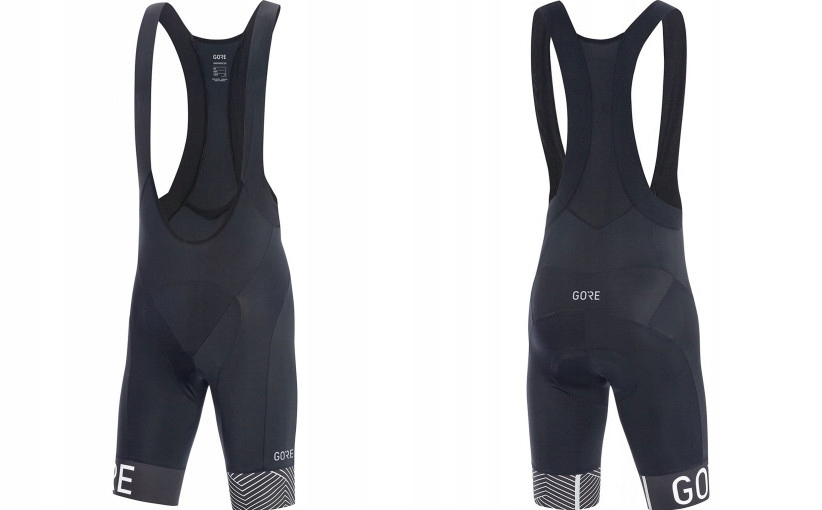 Spodenki rowerowe Gore Wear czarny męskie Szelki wkładka r. XXL