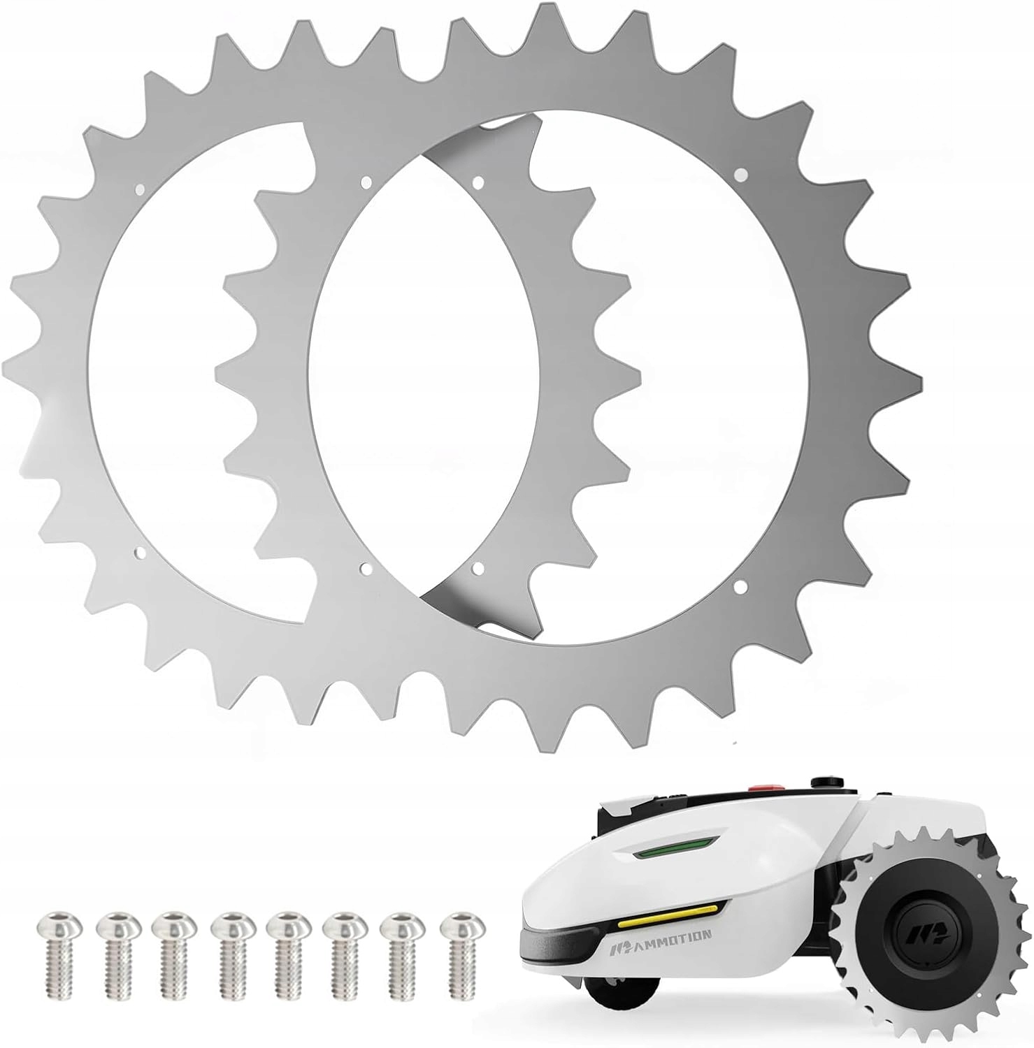 MAMMOTION YUKA MINI -KOLCE TRAKCYJNE ZE STALI DO ROBOTÓW KOSZĄCYCH