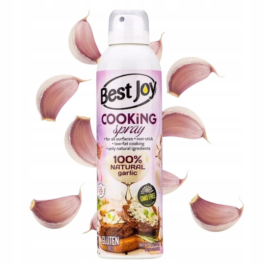 Best Joy Cooking Spray 100% Natural Garlic 250 ml olej do smażenia czosnek