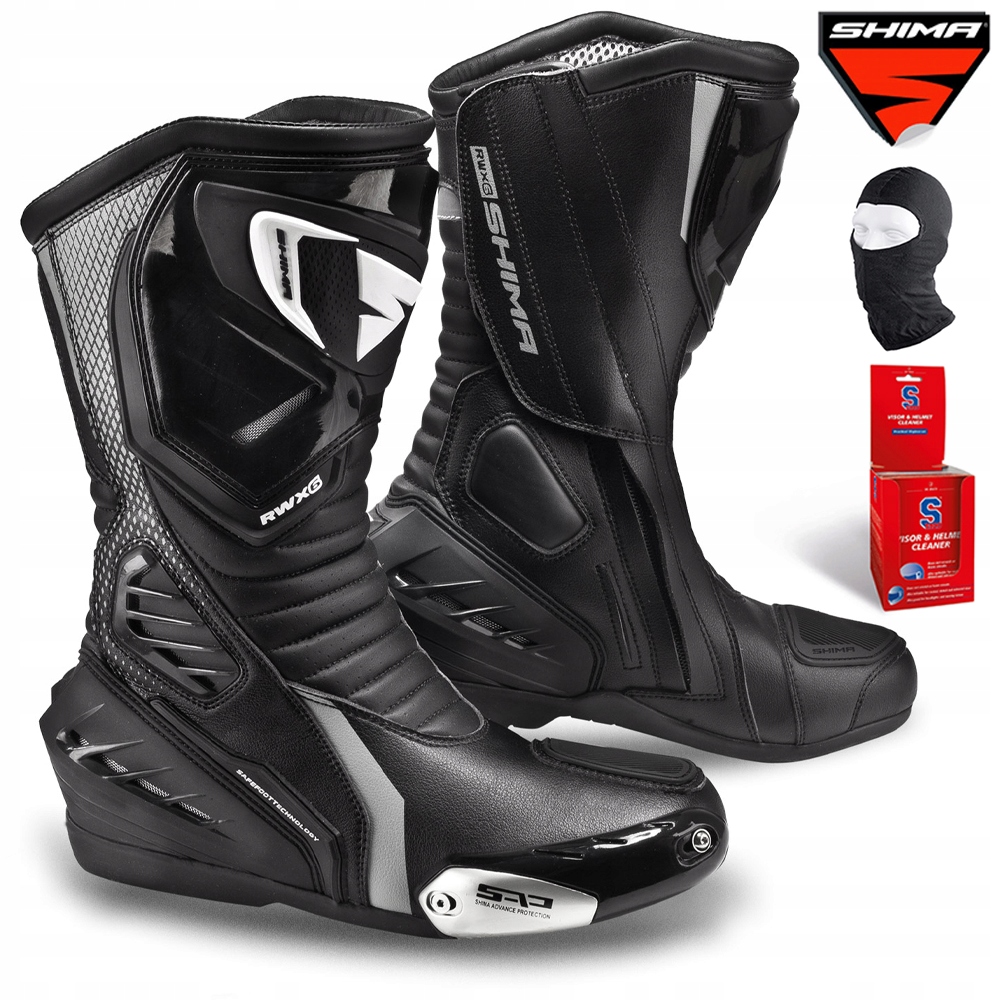 Moto Boty Shima RWX-6 Lady Dámské Sportovní Boty Černé Bonus