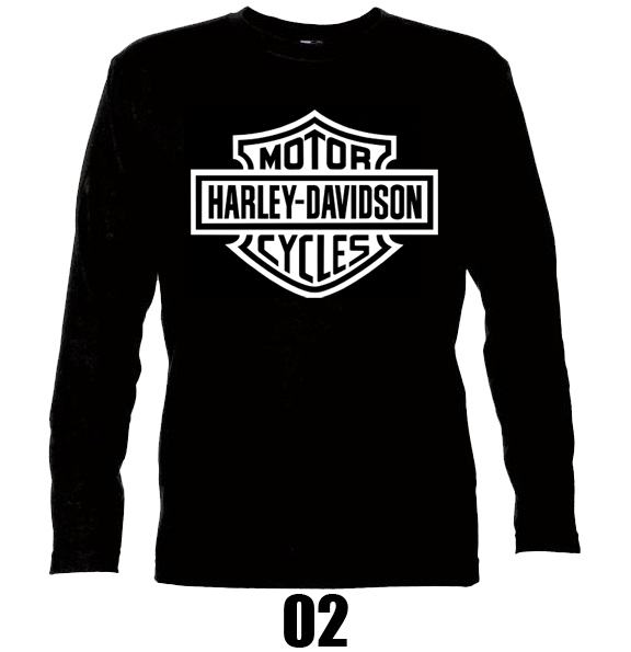 HARLEY DAVIDSON Longsleeve Koszulka NA MOTOR Marka inna