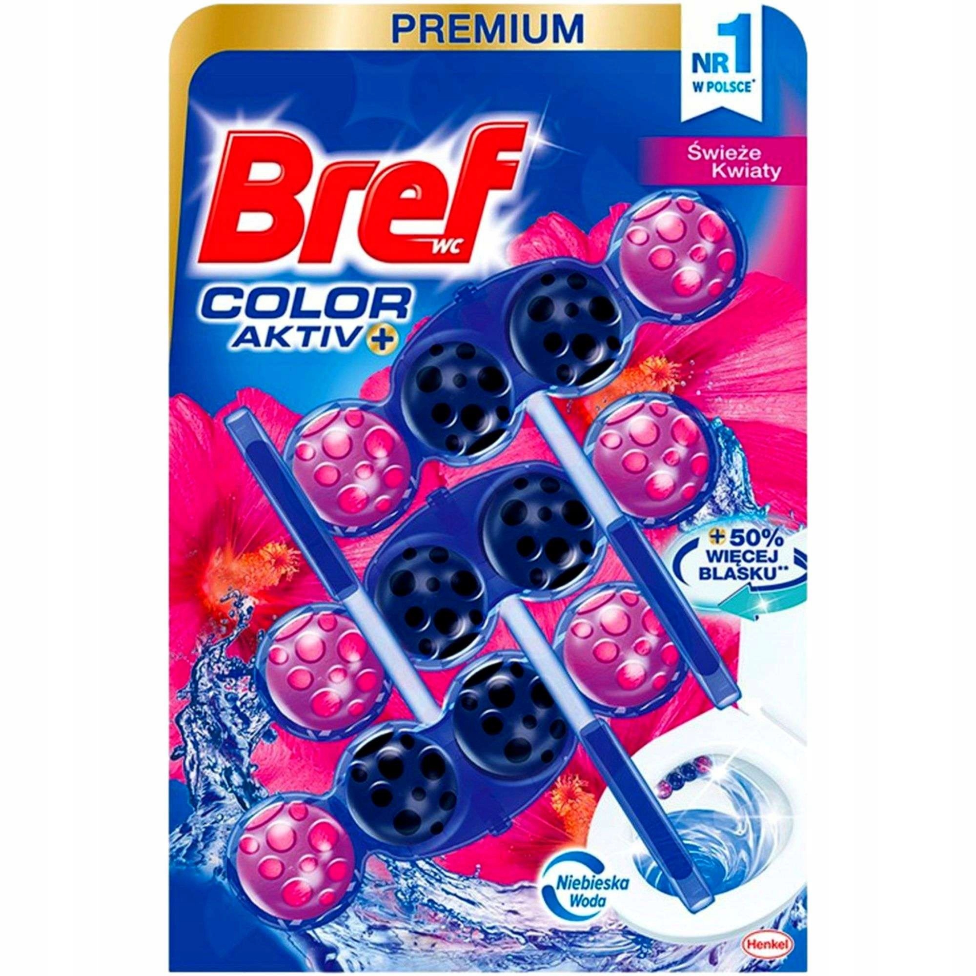 

Bref Color Activ Świeże Kwiaty Zawieszka Wc 3x50g