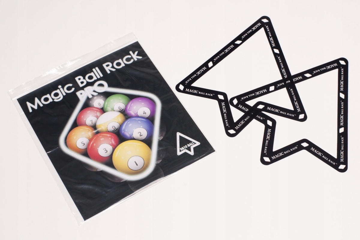 Oryginalne Szablony Magic Ball Rack 9&10 Bil Czarne, 2 Sztuki
