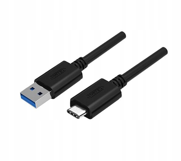 Kabel Przewód Unitek Y-C474BK USB - USB-C 1 metr Czarny