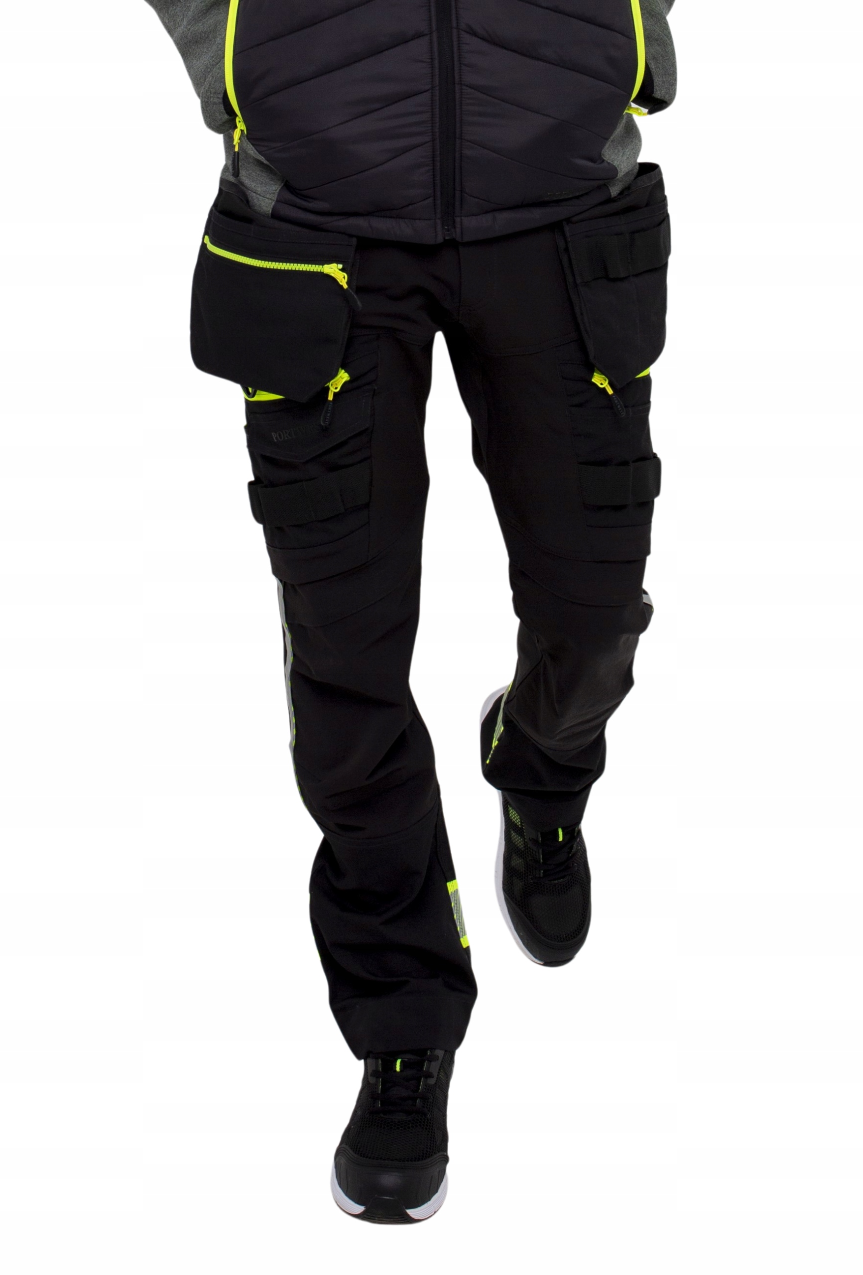 Portwest DX440 Spodnie robocze DX4 kaburowe czarne niski stan r.44