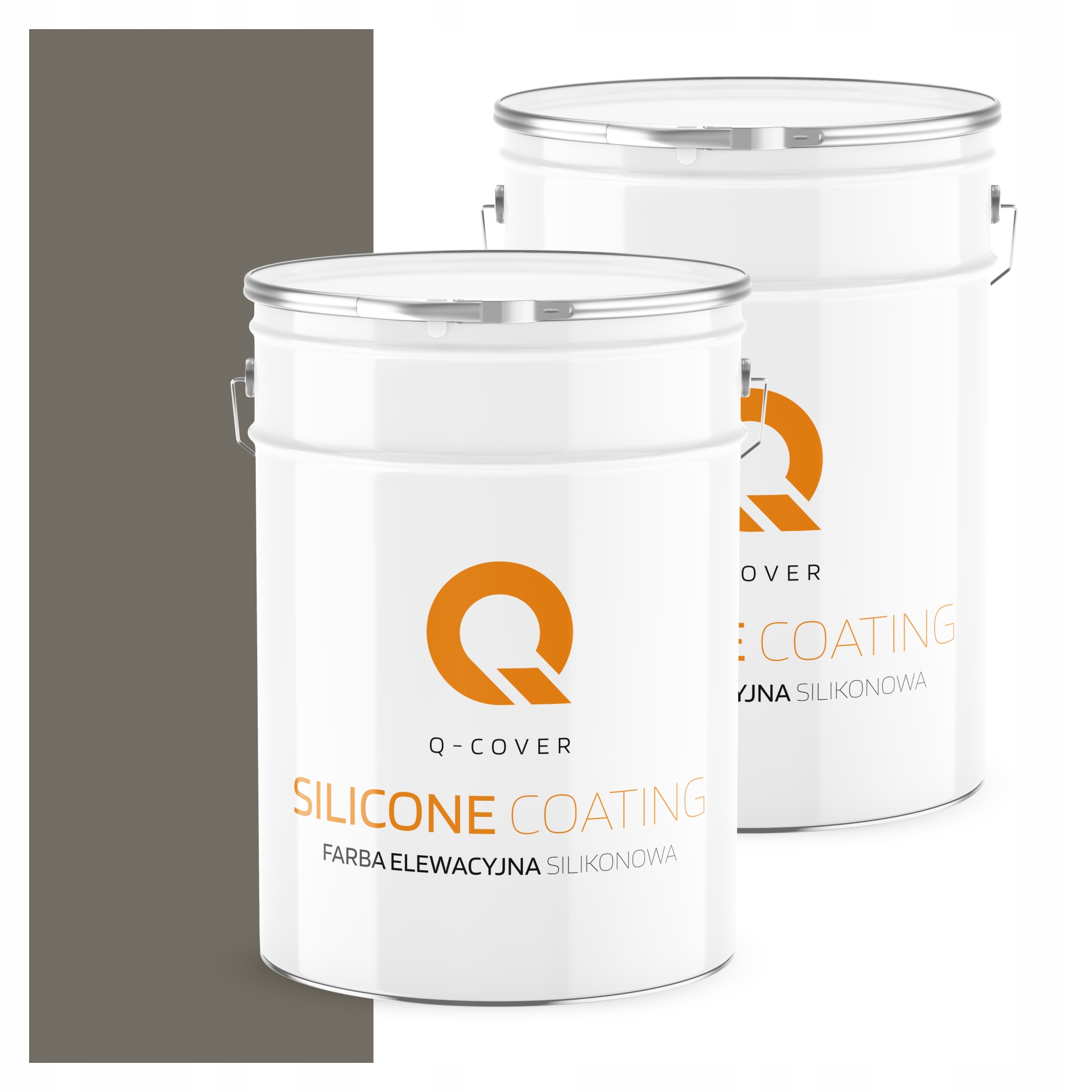 Fasádna farba Fasádová 10L Silikónová Uv Farba Šedá Tmavo Teplá