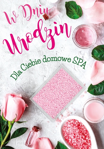 

Prezent urodzinowy dla Kobiety kartka Spa GIFT141