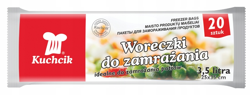 

Woreczki do zamrażania mrożenia 3,5L Kuchcik 20szt