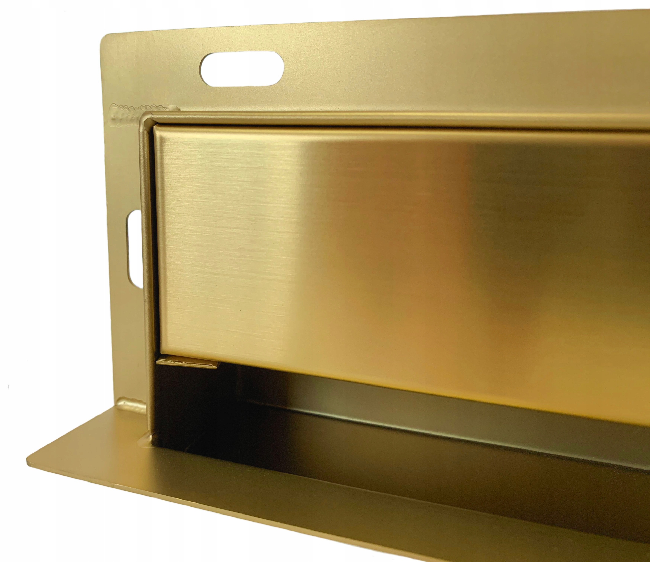 X-HOME ODPŁYW LINIOWY ŚCIENNY 80 ZŁOTY 2w1 CIENKI Długość 80 cm