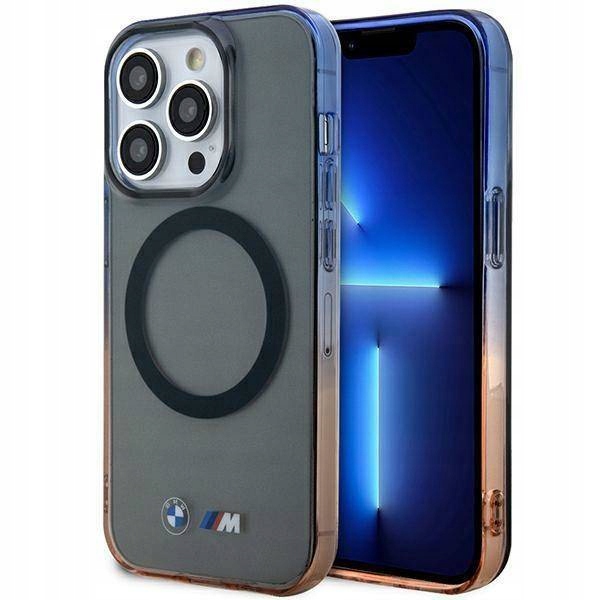 Pouzdro Bmw Gradient Bumper MagSafe Pouzdro 14 Pro Max 6,7" šedé