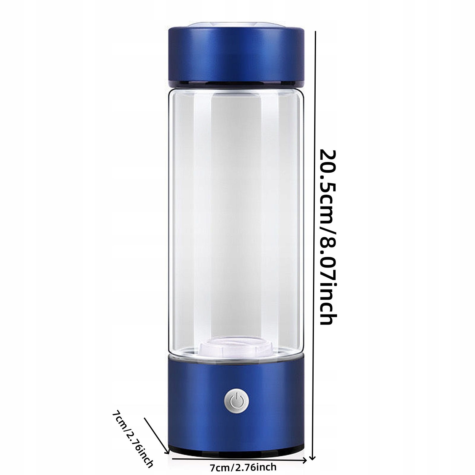 Przenośna butelka na wodę wodorową o pojemności 420 ml, bogata w przeciwutleniacze EAN (GTIN) 3380884950972