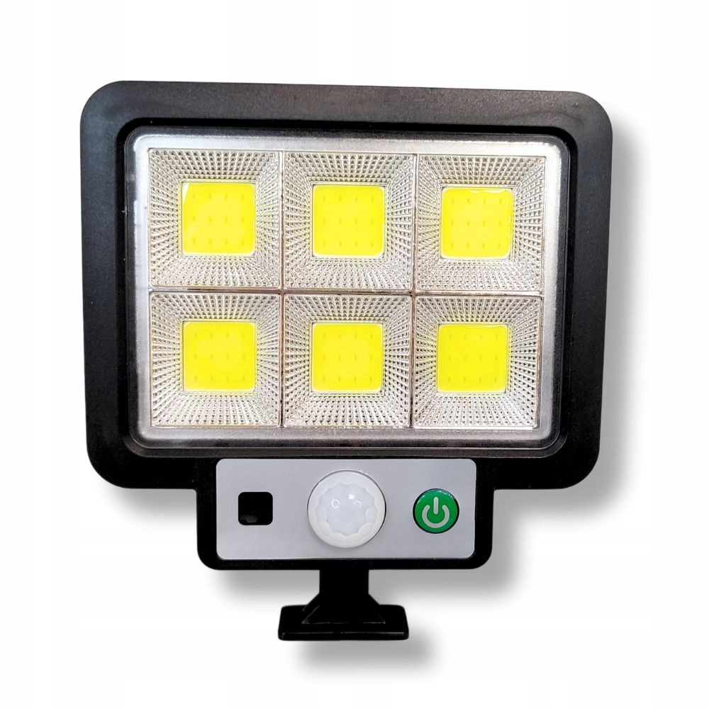 Lampa solarna LED COB 100lm 15W + czujnik ruchu/zmierzchu ogrodowa IP44 Rodzaj gwintu zintegrowane źródło LED