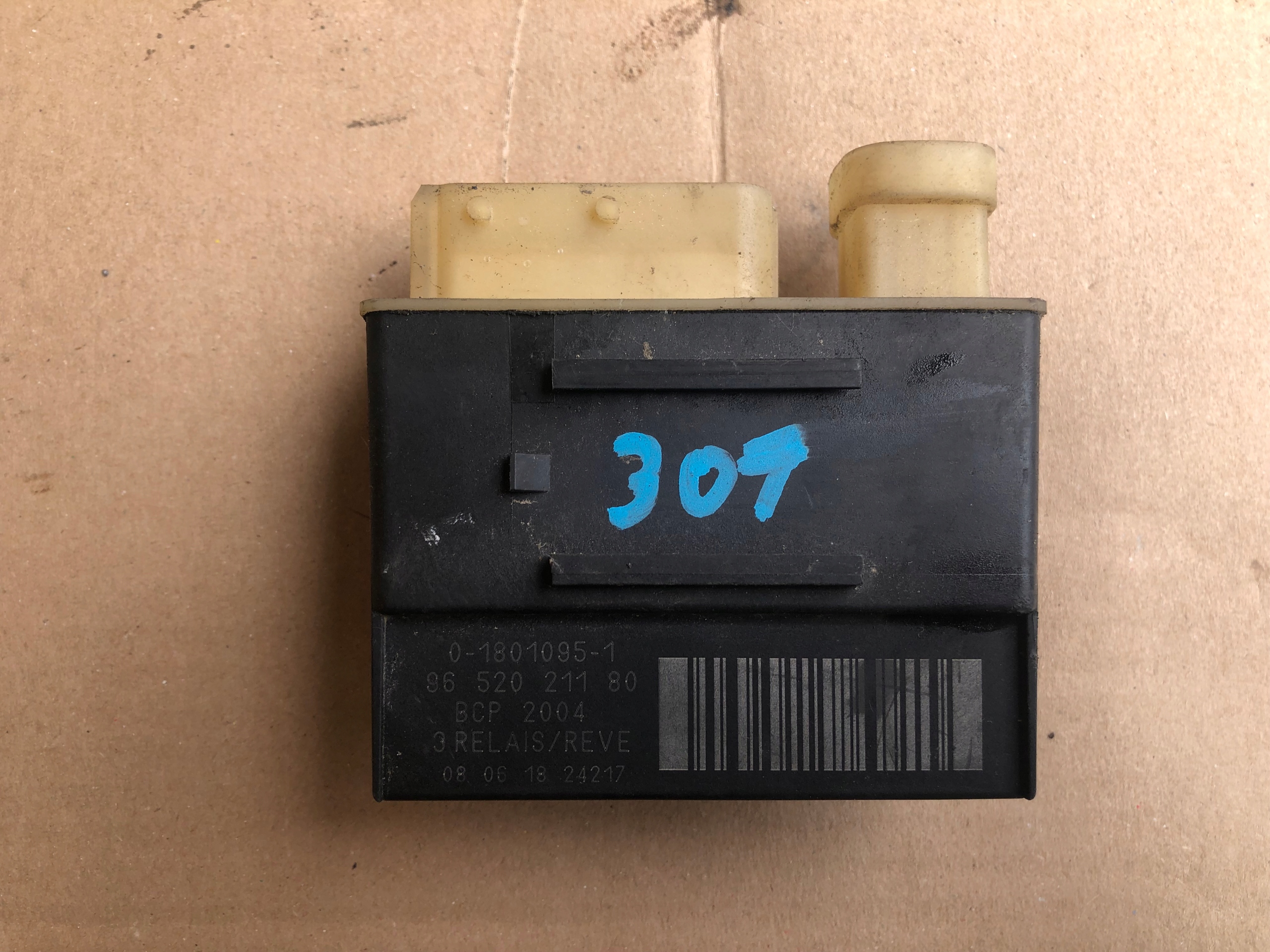 MODUŁ WENTYLATORA PEUGEOT 307 2001-2005 9652021180