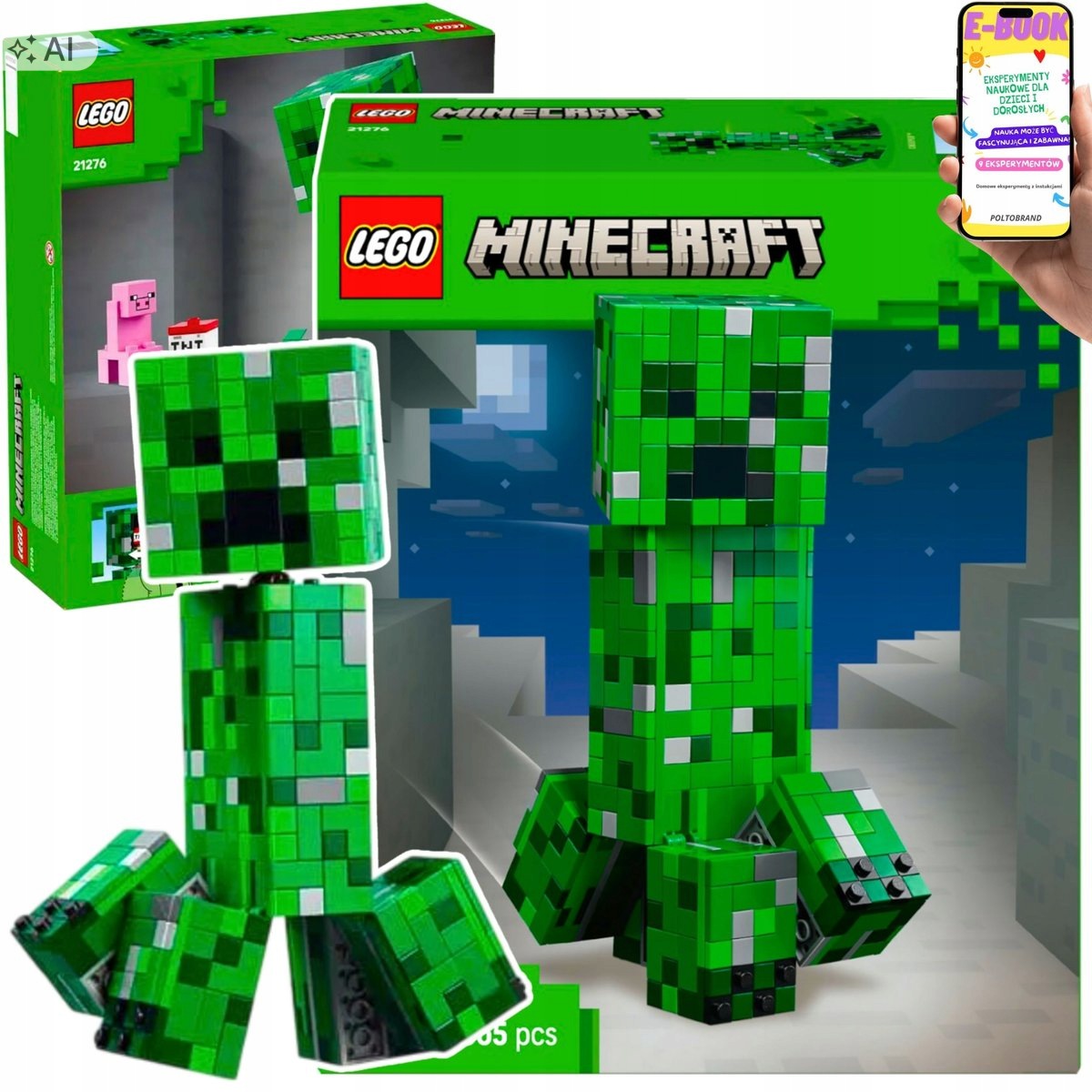 Lego Klocki Minecraft Creeper Ruchoma Figurka Dla Dziecka Ebook
