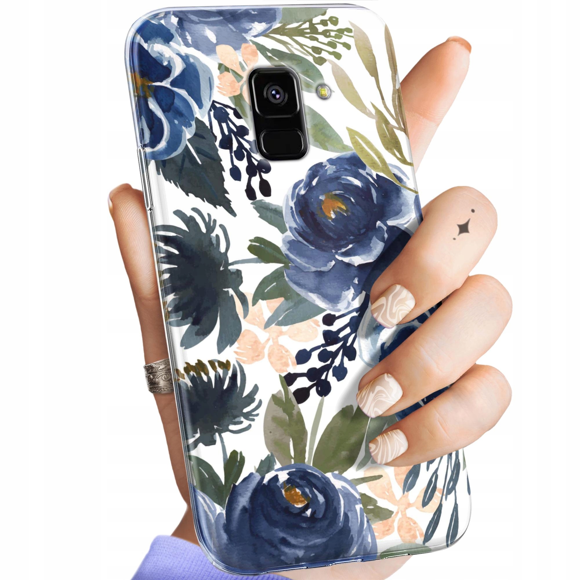 Etui Do Samsung Galaxy A5/A8 2018 Kwiaty Kwieciste Flower Obudowa