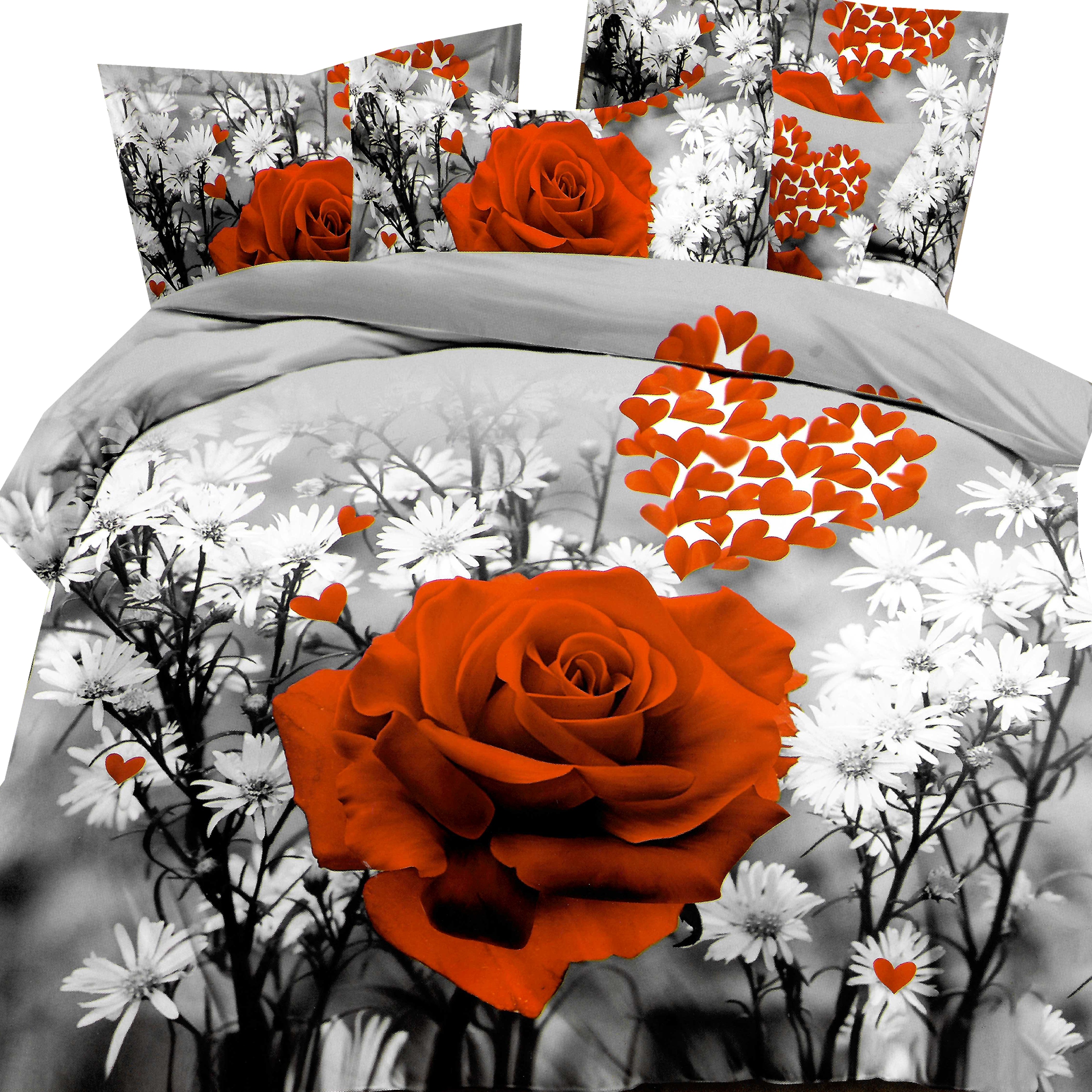 POŚCIEL 200x220 +2 POSZEWKI KOMPLET DWUSTRONNA 3D