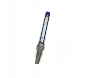 Termometr prosty pionowy z gwintem 3/4" pomiar temperatury na kotle C.O.
