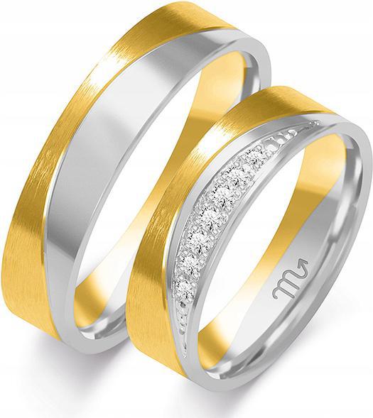 Zlatý snubní prsten pro pár 585 r 14 15 16 elegantní s možností gravírování 14k