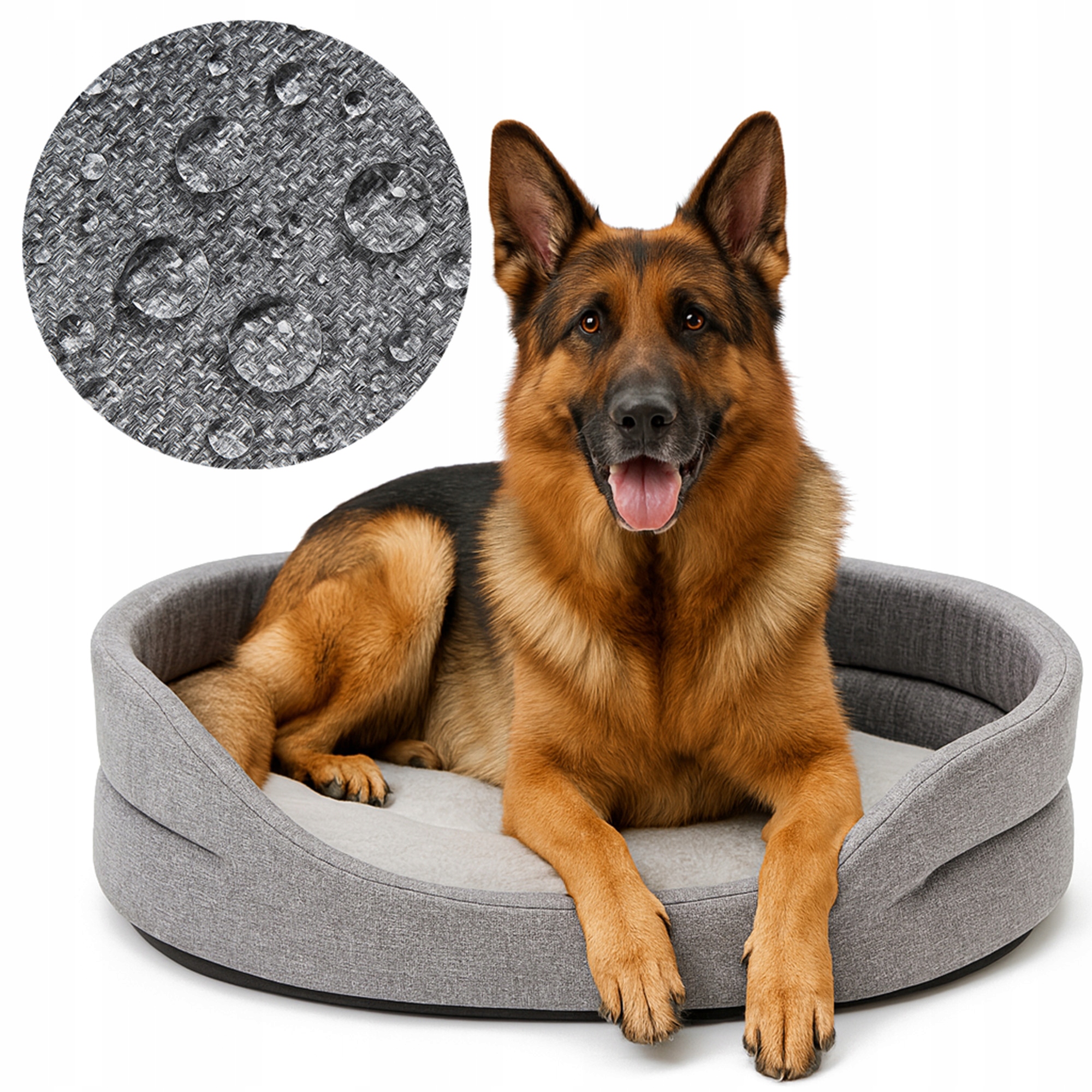 Levně Polštáře 24 Pelíšek pro Velkého psa s Kožešinou Standard XL Len Kožešina 97x83