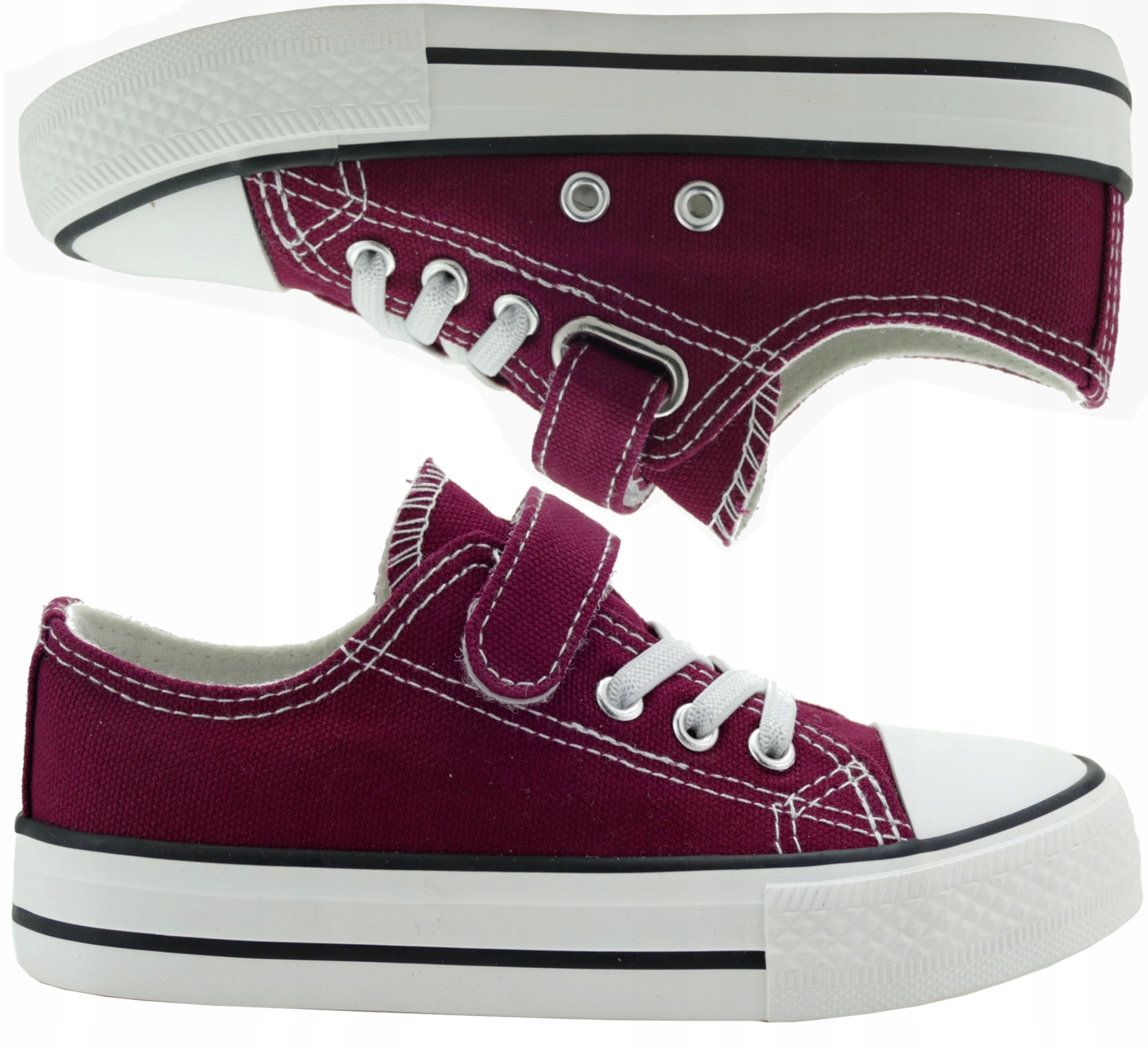 

Buty Dziecięce klasyczne Trampki niskie Rzepy 26