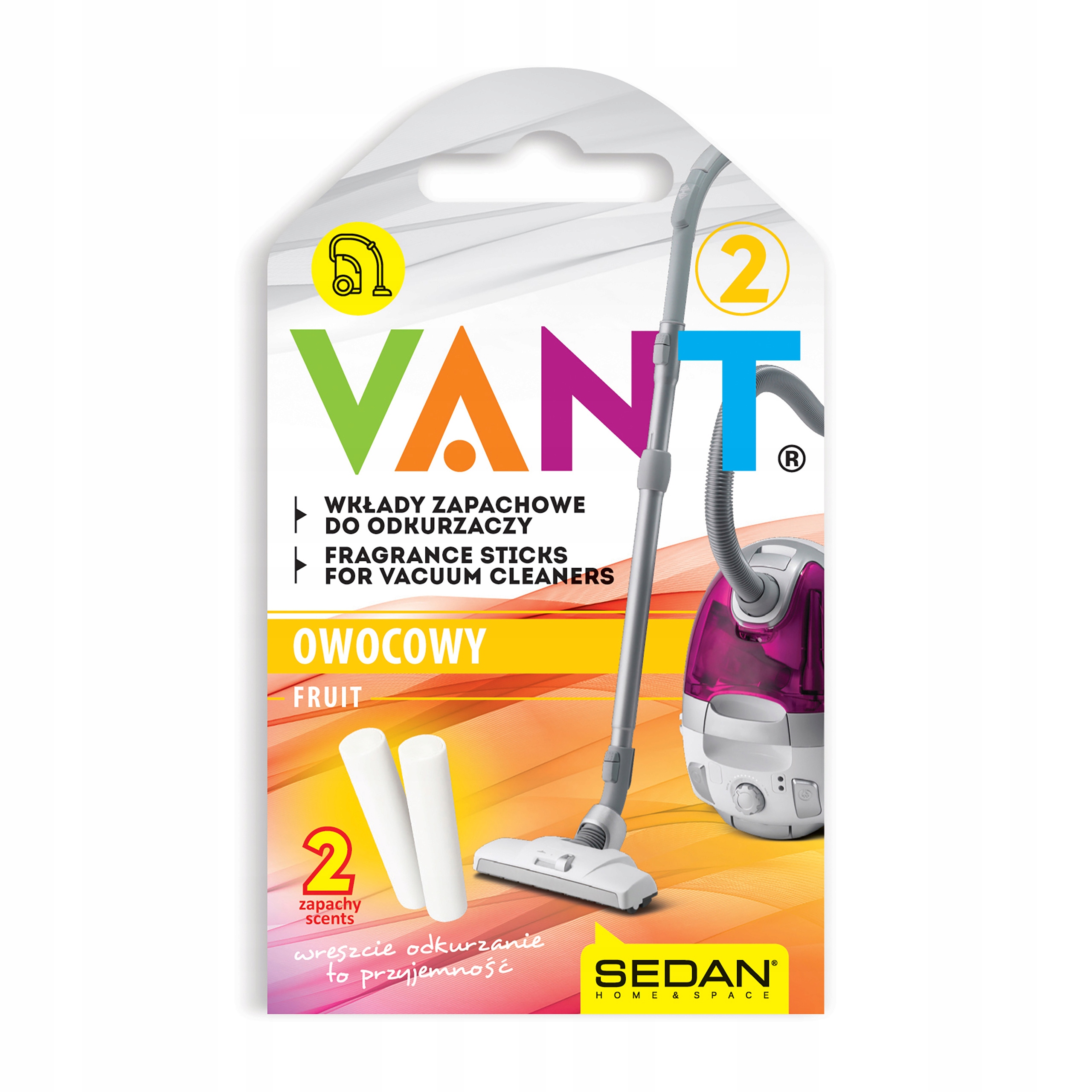 ZAPACH DO ODKURZACZY VANT - OWOCOWY 2szt