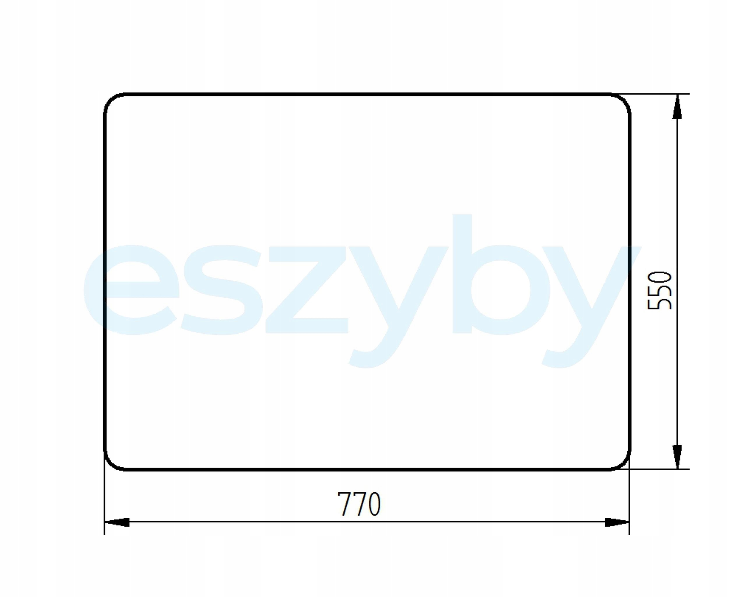 sklo bagr Case CX série B zadní KHN14930