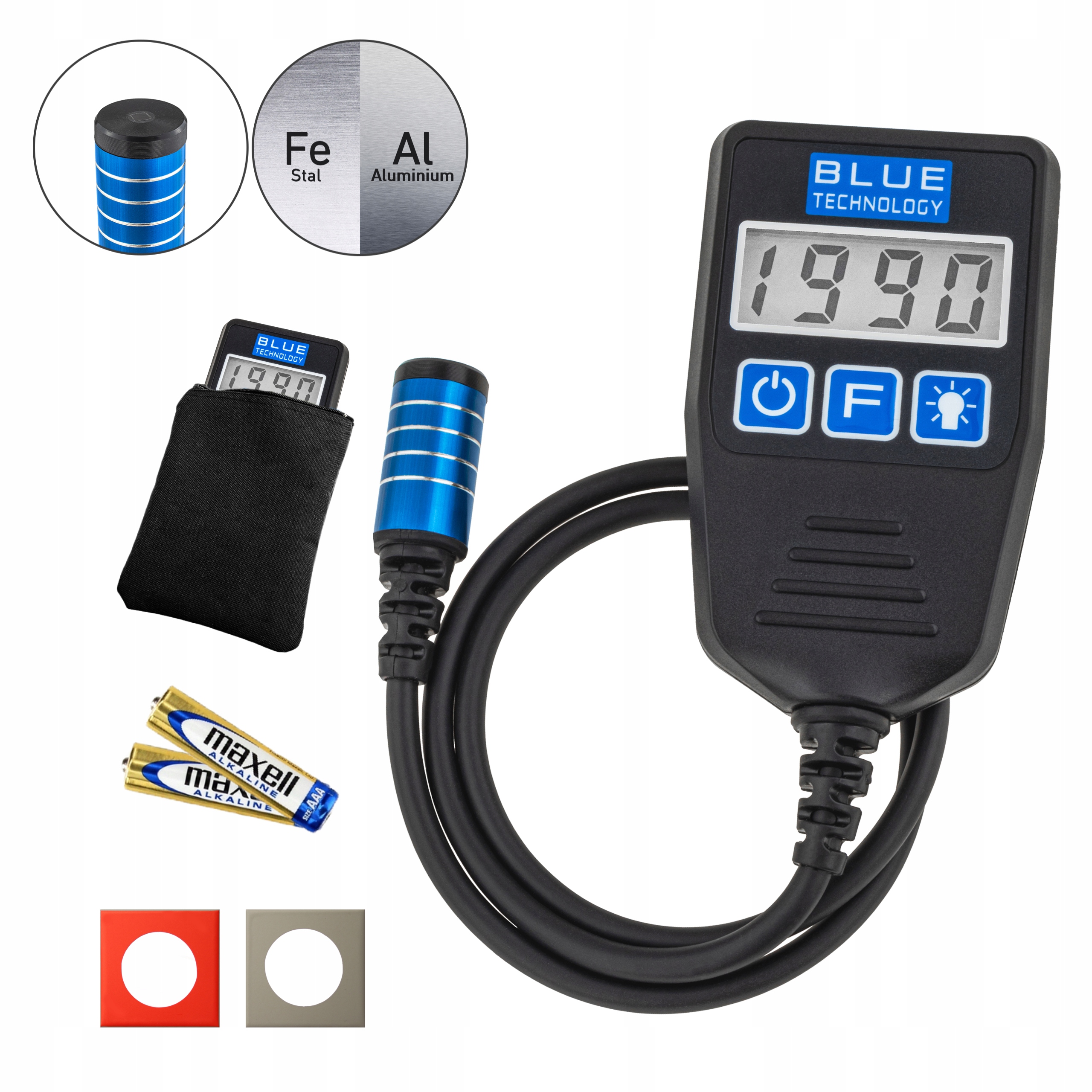 Merač laku Snímač hrúbky Tester MGR-13-S-AL Oceľ, Alu.