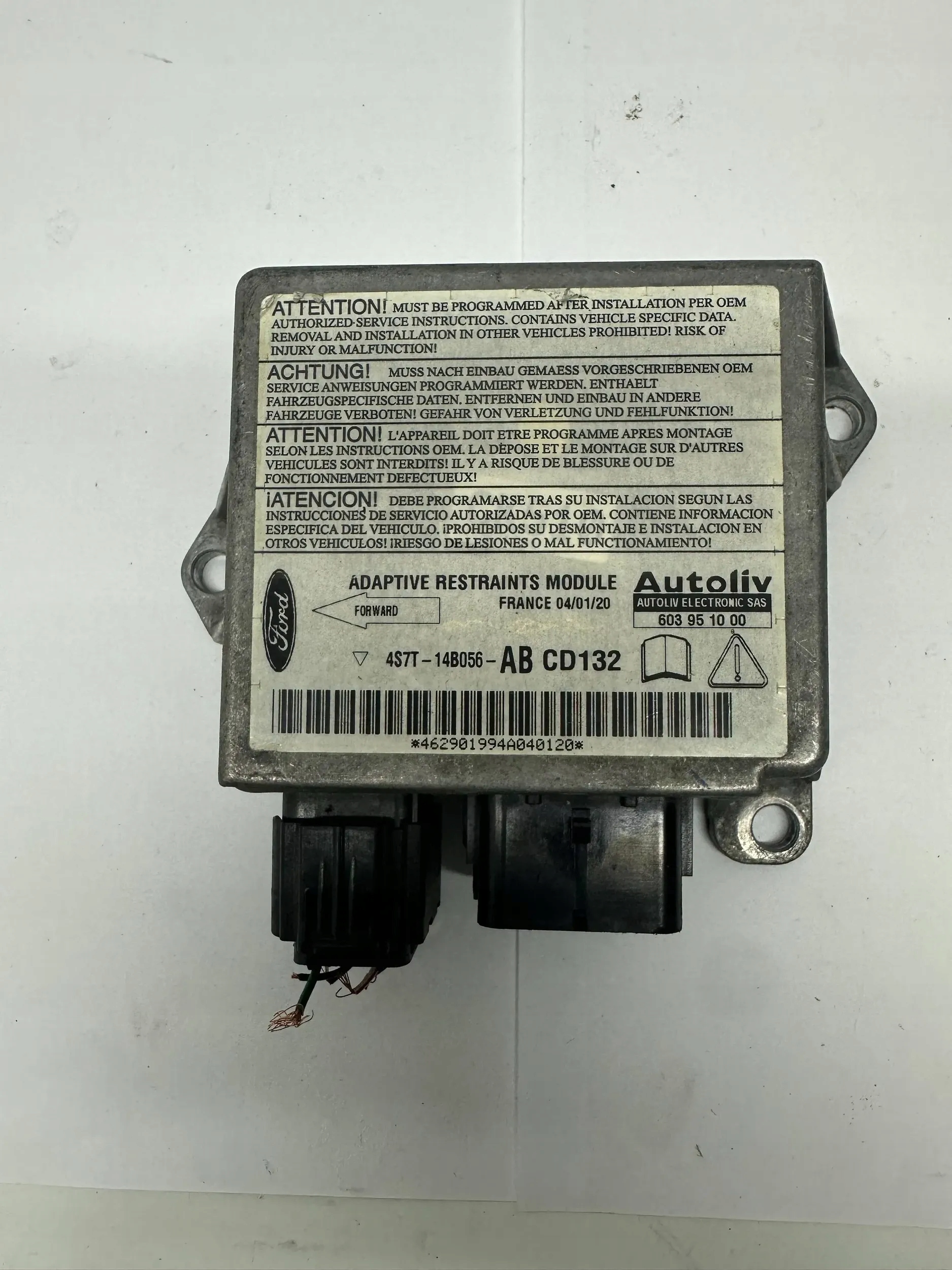 SENSOR airbag AIR BAG 4S7T-14B056 FORD MONDEO MK3