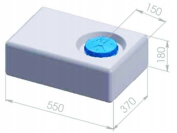 Zbiornik na wode czysta 36l do przyczepy Aplast Brand Other
