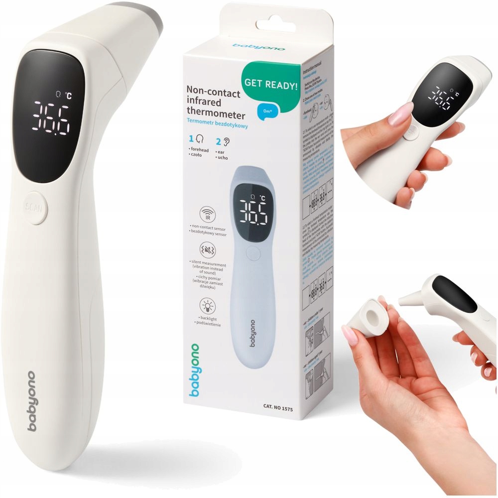 Babyono Termometr Bezdotykowy Elektroniczny 1575