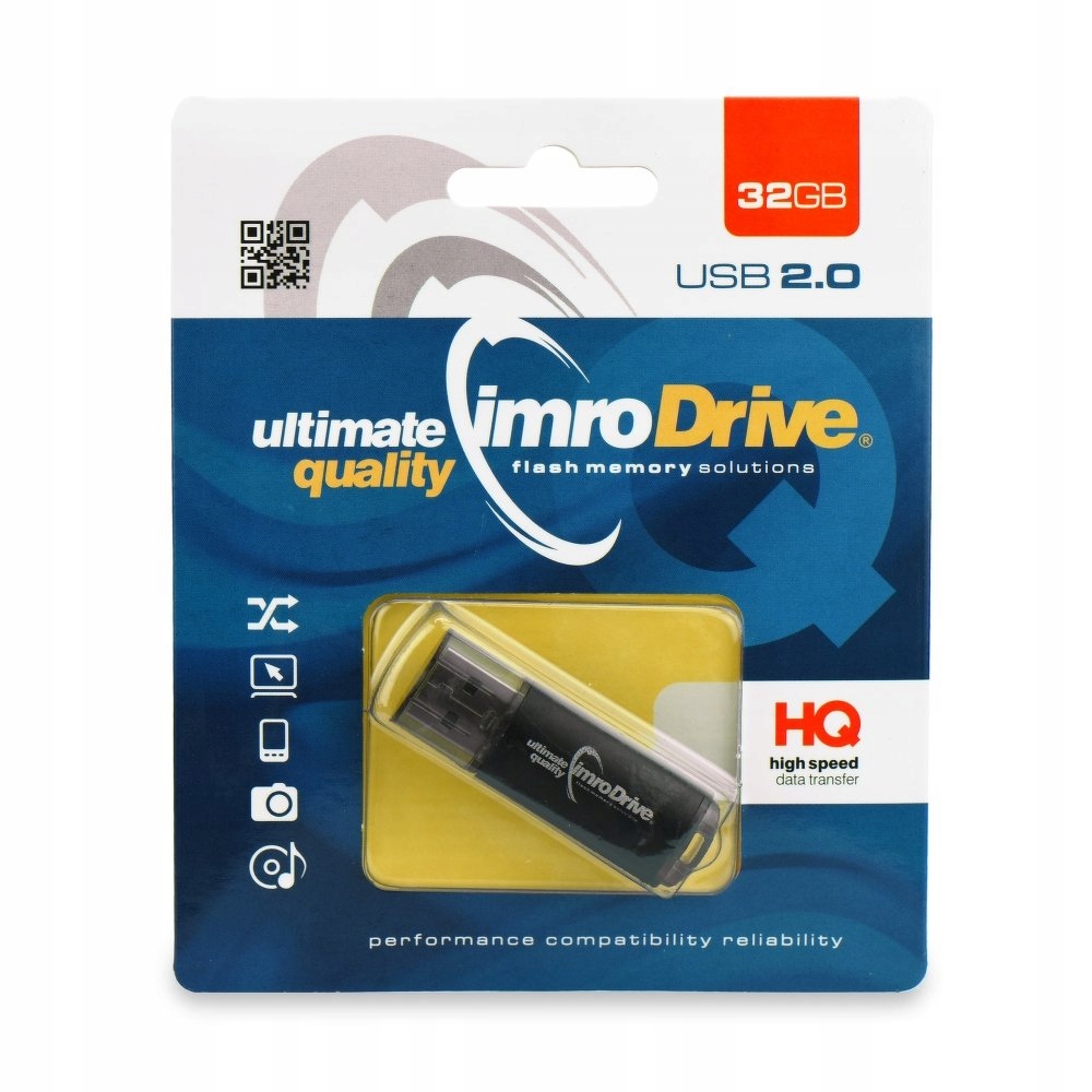 

Pamięć Przenośna typu Pendrive Imro czarny 32 Gb