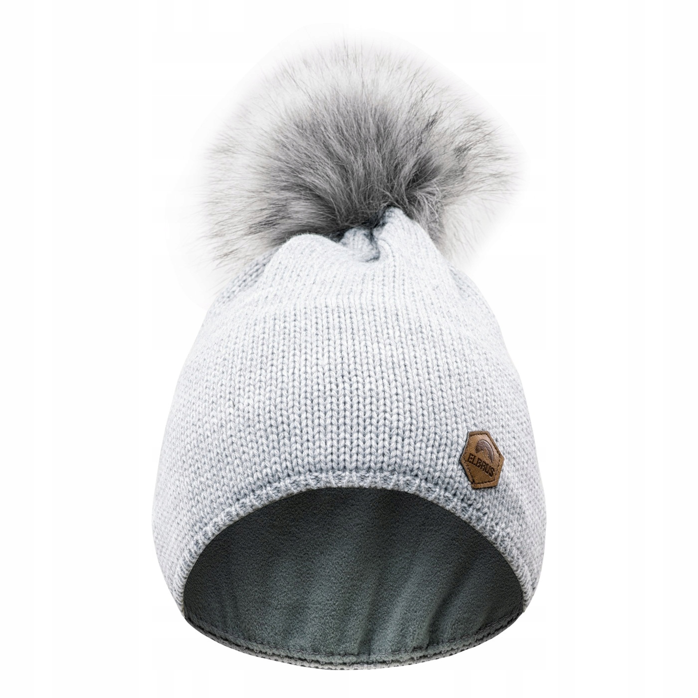

Czapka Na Zimę Damska Ocieplana Polar Modna Szara