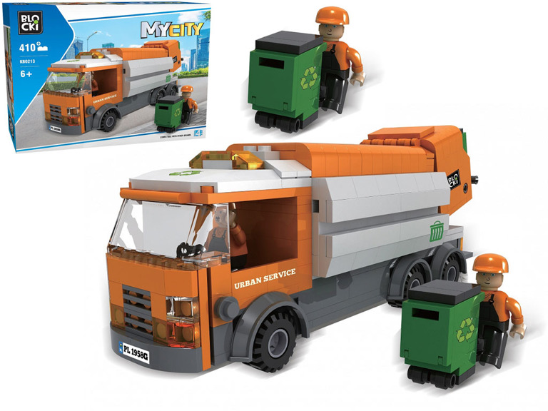 

Blocki Mycity Klocki Śmieciarka 2xFigurka 410el.
