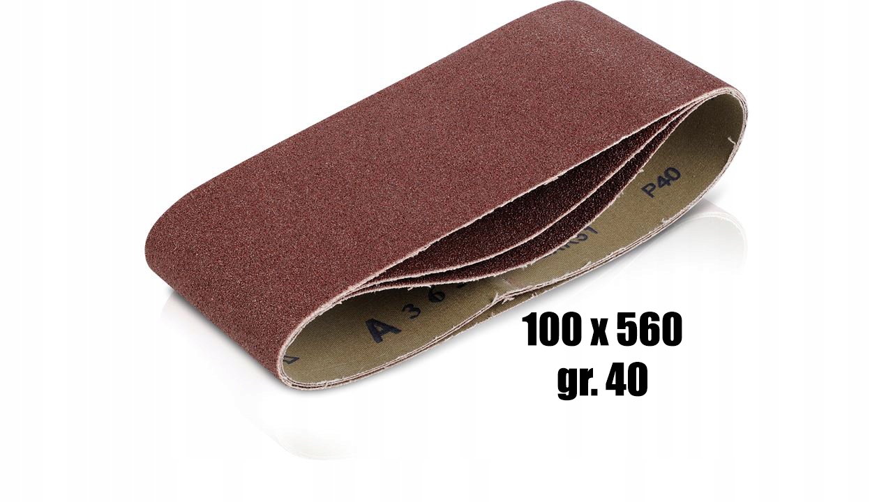 

Taśma pas bezkońcowy 100x560 gr.40 płótno 3sztuki