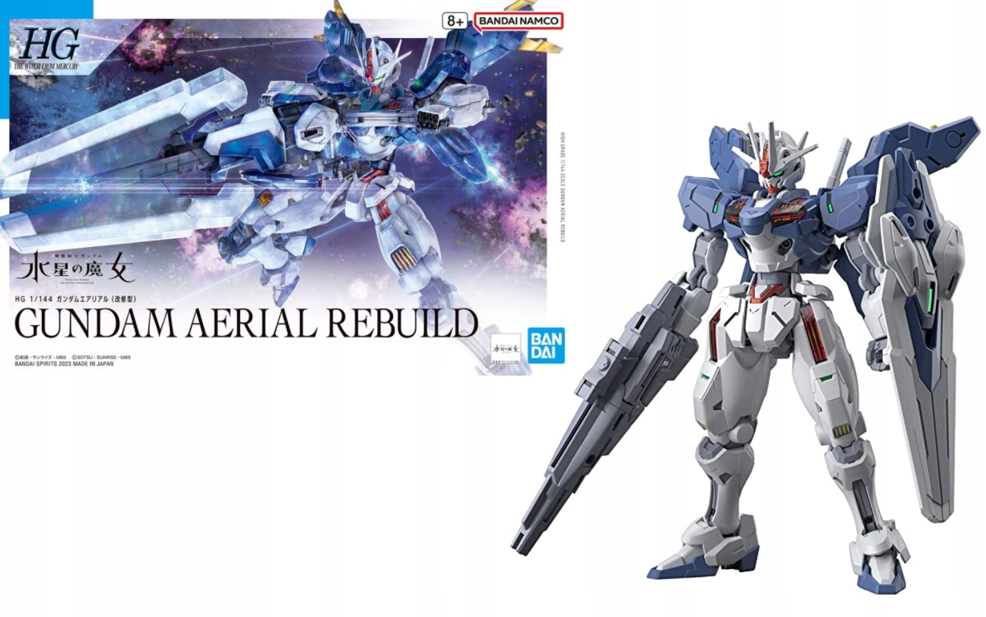 Čarodějka Z Mercury Gundam Aerial Rebuild Model Stavebnice