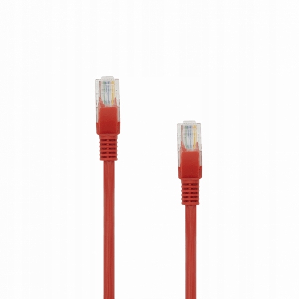 Kabel sieciowy Sbox UTP-05R CAT5E 0.5 m Czerwony RJ45