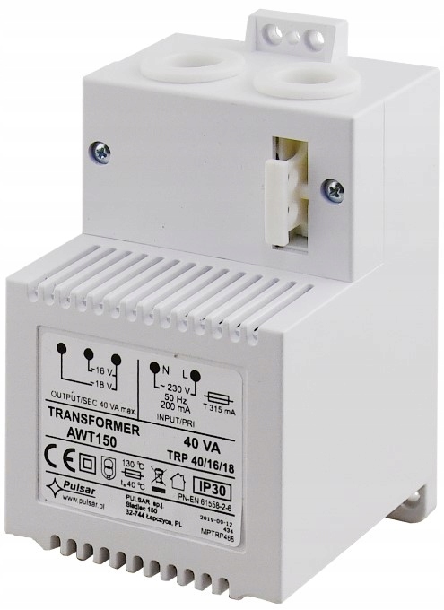 Transformator do central alarmowych Pulsar AWT050