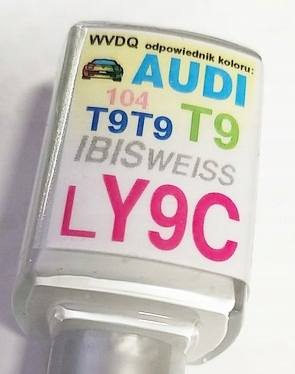 

Zaprawka Lakiernicza Audi Y9C LY9C ibis weiss T9T9