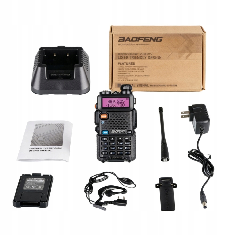 Baofeng UV-5R Htq Walkie Radio Walkie Talkie Scanner